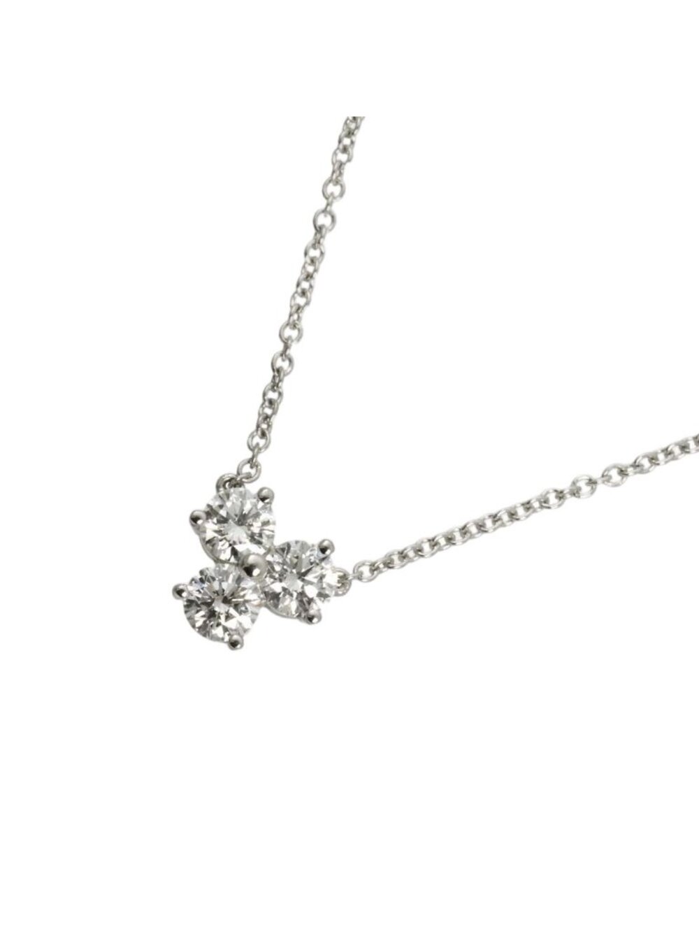 Tiffany & Co Aria Diamond Necklace 40 Platinum